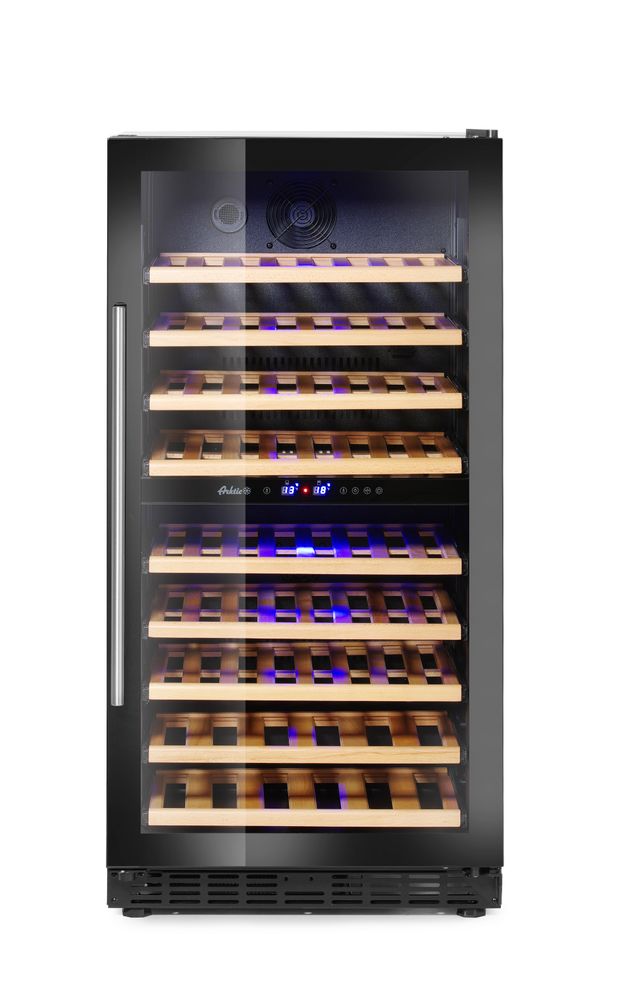 Vinkøleskab, 2-zoner, 72 flasker, Arktic, 232L, 230V/110W, 595x675x(H)1215mm