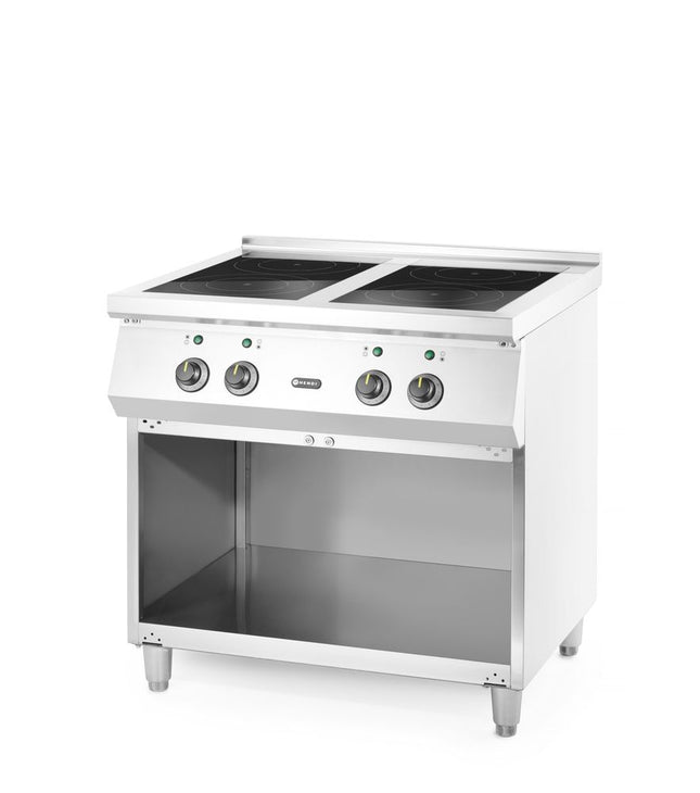Induktionskomfur, 4 kogezoner, HENDI, Open storage area, 400V/17000W, 800x720x(H)854mm