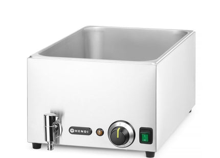 Bain-marie med aftapningshane Ranger, HENDI, Til GN-bakker: maks. højde 150 mm, GN 1/1, 220-240V/1000W, 576x334x(H)241mm
