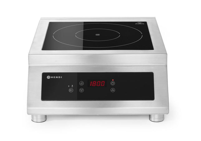 Induktionskogeplade model 5000 D, HENDI, Profi Line, 400V/5000W, 398x525x(H)175mm