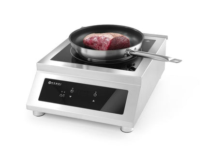 Induktionskogeplade model 5000 D, HENDI, Profi Line, 400V/5000W, 398x525x(H)175mm