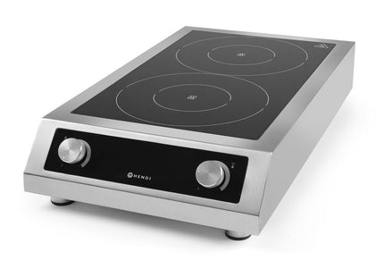 Induktionskogeplade model 7000, HENDI, Profi Line, 400V/7000W, 405x700x(H)145mm