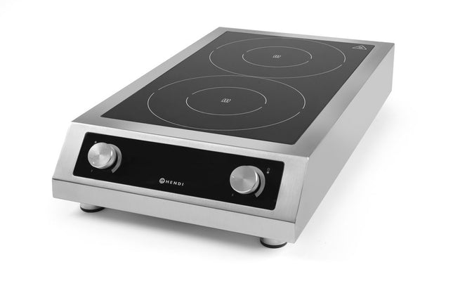 Induktionskogeplade model 7000, HENDI, Profi Line, 400V/7000W, 405x700x(H)145mm