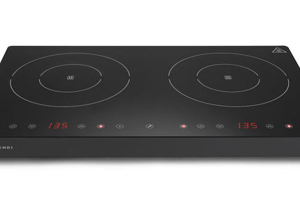 Dobbelt induktionskogeplade, HENDI, Kitchen Line, 230V/3500W, 608x405x(H)54mm