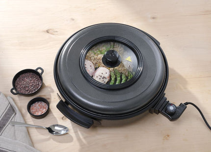 Multifunktionspande, HENDI, indvendig pande 550x(H)60mm, 230V/1600W, ⌀620x(H)170mm