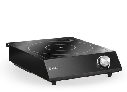 Sæt: Induktionskogeplade 3500W + kasserolle + stegepande, HENDI, sort, 230V/3500W, 320x395x(H)95mm