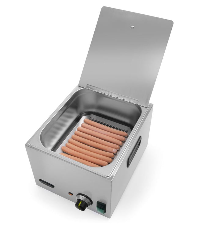 Pølsevarmer, HENDI, Kitchen Line, 6,6L, 230V/1000W, 287x386x(H)258mm