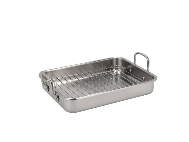 Bradepande m/rist Endurance 35 x 26 x 6 cm Rustfrit stå - 4 stk