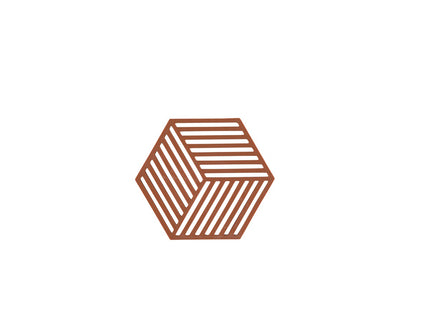 Bordskåner Hexagon Terracotta - 12 stk