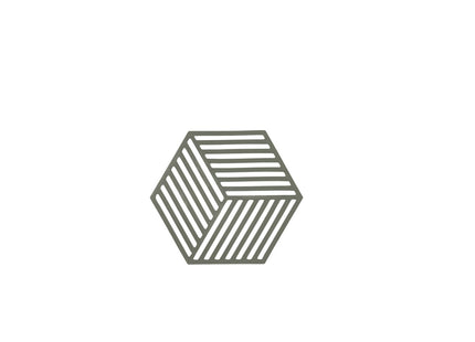 Bordskåner Hexagon Olive green - 12 stk