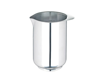 Mixkande 1L stål - 6 stk