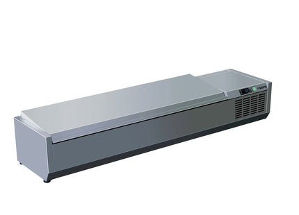 Kølebord Top Display med låg - 1/3 model VRX 1600 S/S