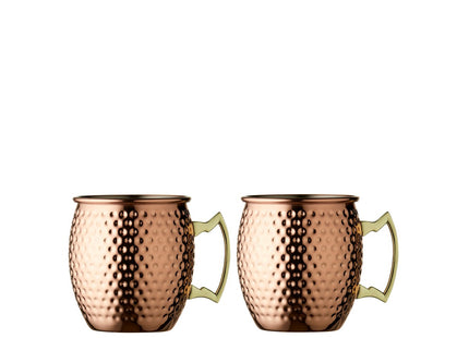 Moscow mule-krus 55 cl 2 stk. Kobber hamret - 6 sæt