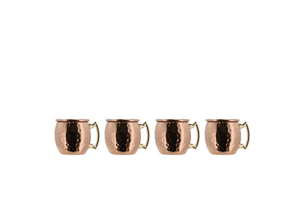 Shotglas Moscow mule mini 8 cl 4 stk. Kobber/Stål - 6 sæt