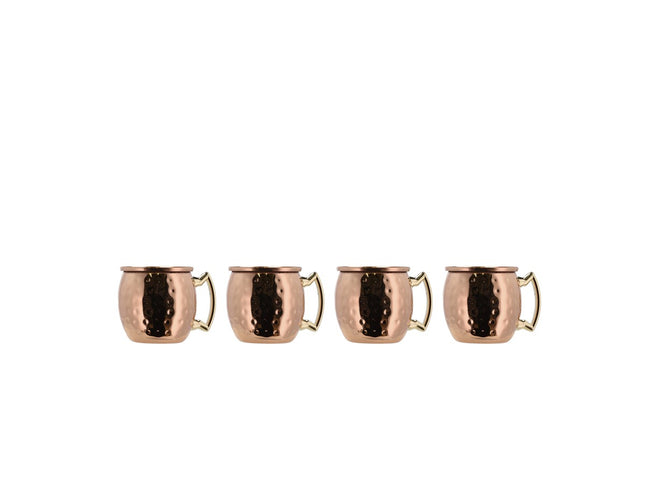 Shotglas Moscow mule mini 8 cl 4 stk. Kobber/Stål - 6 sæt