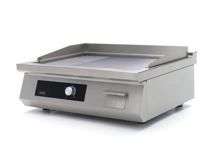 Indukserende stegeplade 700 - Glat og Riflet - 5000W - Dobbelt