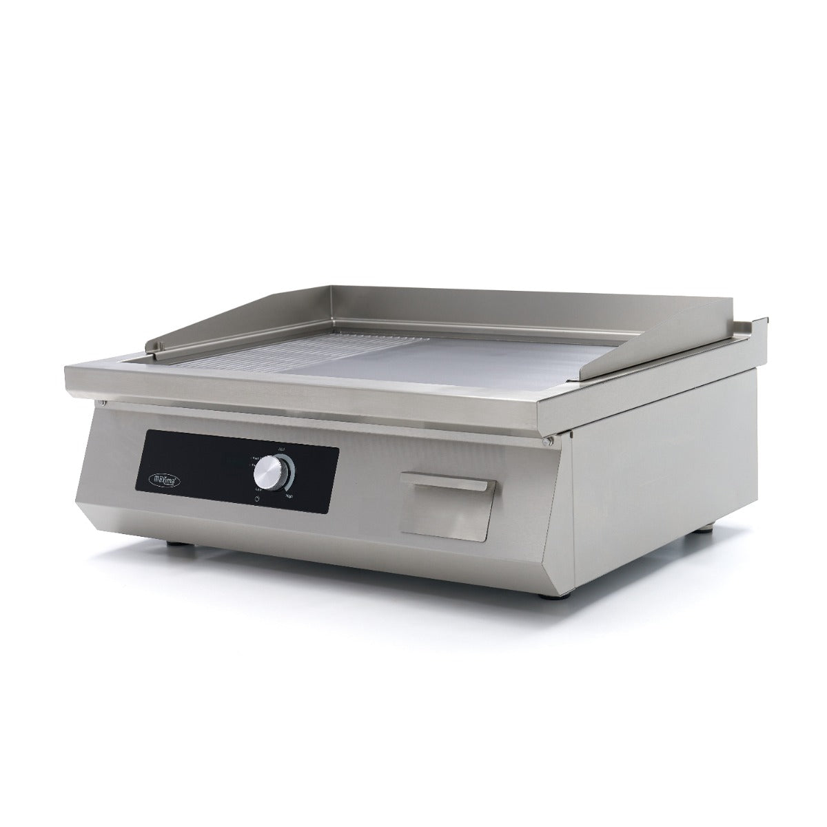 Indukserende stegeplade 700 - Glat og Riflet - 5000W - Dobbelt