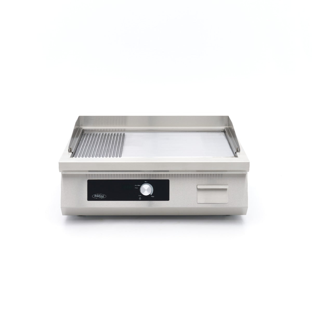 Indukserende stegeplade 700 - Glat og Riflet - 5000W - Dobbelt