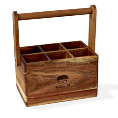 Holder 6 rum 25x14x22 cm Akacietræ HOLM - 6 stk