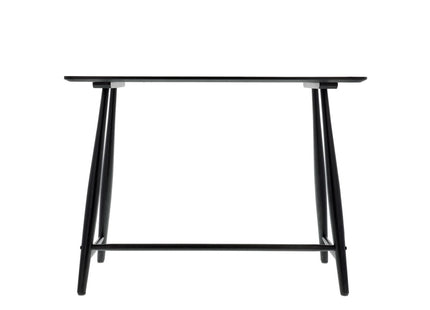 Skrivebord Bast 100x44,5x73 cm Sort Massiv eg