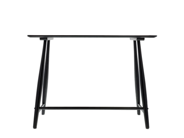 Skrivebord Bast 100x44,5x73 cm Sort Massiv eg