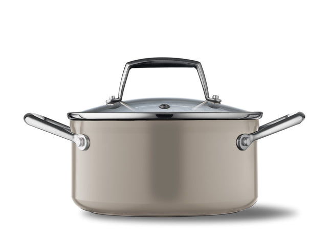 Gryde Vivian 2,1 liter Aluminium Beige - 4 stk