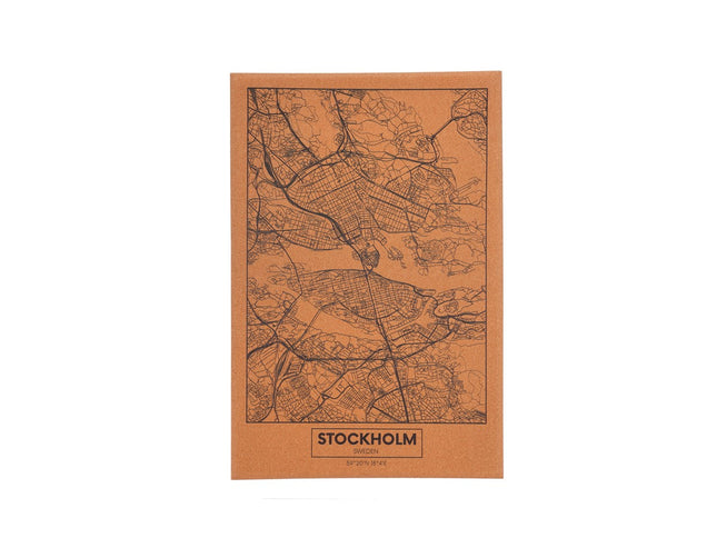Billede Stockholm 40 x 60 cm Kork - 4 stk