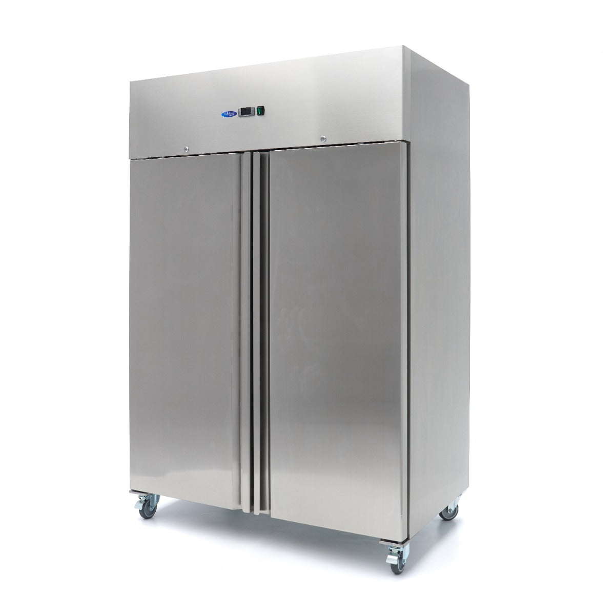 Fridge - 1200L - 6 Adjustable Shelves (2/1 GN) - Stainless Steel - on Wheels
