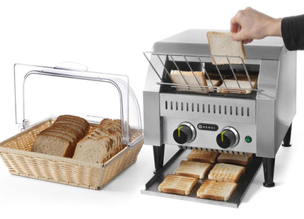 Transportbåndsbrødrister, HENDI, sort, 230V/2240W, 418x368x(H)415mm
