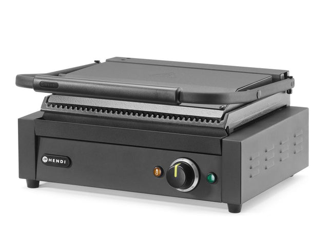 Kontaktgrill Panini, HENDI, sort, 220-240V/2200W, 430x375x(H)216mm