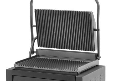 Kontaktgrill Panini, HENDI, sort, 220-240V/2200W, 430x375x(H)216mm