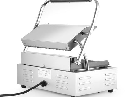 Kontaktgrill Panini, HENDI, sølv, 220-240V/2200W, 430x375x(H)216mm