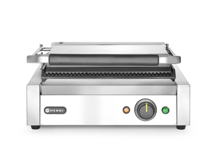 Kontaktgrill Panini, HENDI, sølv, 220-240V/2200W, 430x375x(H)216mm