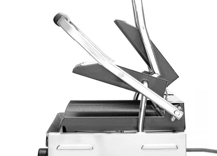 Kontaktgrill, dobbelt grill, HENDI, rillet top og bund, 230V/3600W, 570x375x(H)216mm