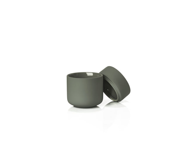 Krukke med låg Ume Olive green - 6 stk