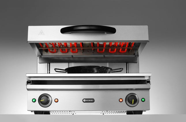 Højdejusterbar salamander 600, HENDI, 230V/3600W, 620x520x(H)530mm