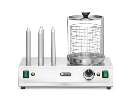 Pølse- og hotdogbrødsvarmer, HENDI, 230V/550W, 500x310x(H)395mm