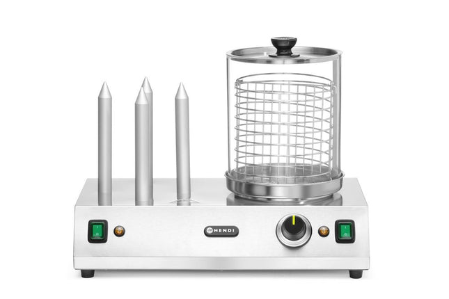 Pølse- og hotdogbrødsvarmer, HENDI, 230V/550W, 500x310x(H)395mm