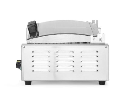 Pølserullegrill, 1 zone med energibesparende låg, HENDI, 9 ruller, 230V/790W, 566x450x(H)259mm