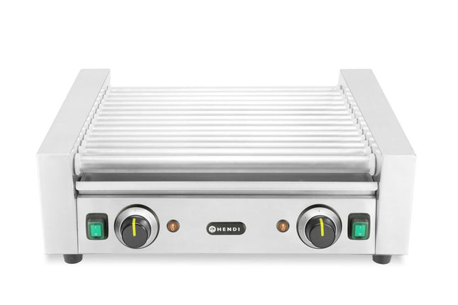 Pølserullegrill, 2 zoner, HENDI, 14 ruller, 230V/1230W, 566x640x(H)192mm