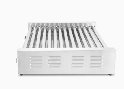 Pølserullegrill XL - 2 zoner, HENDI, 14 ruller, sølv, 230V/2000W, 732x590x(H)168mm, rektangulær