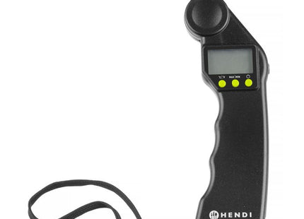 Digitalt termometer med foldbar sonde, HENDI, sort, 160x55x(H)20mm