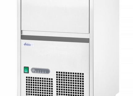 Isterningemaskine, Arktic, sølv, 230V/385W, 520x380x(H)637mm