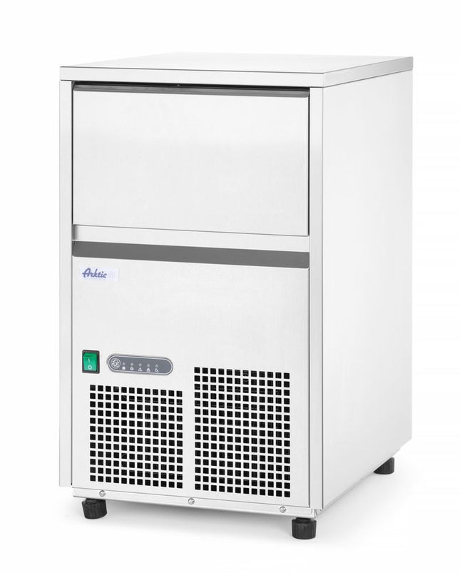 Isterningemaskine, Arktic, sølv, 230V/385W, 520x380x(H)637mm