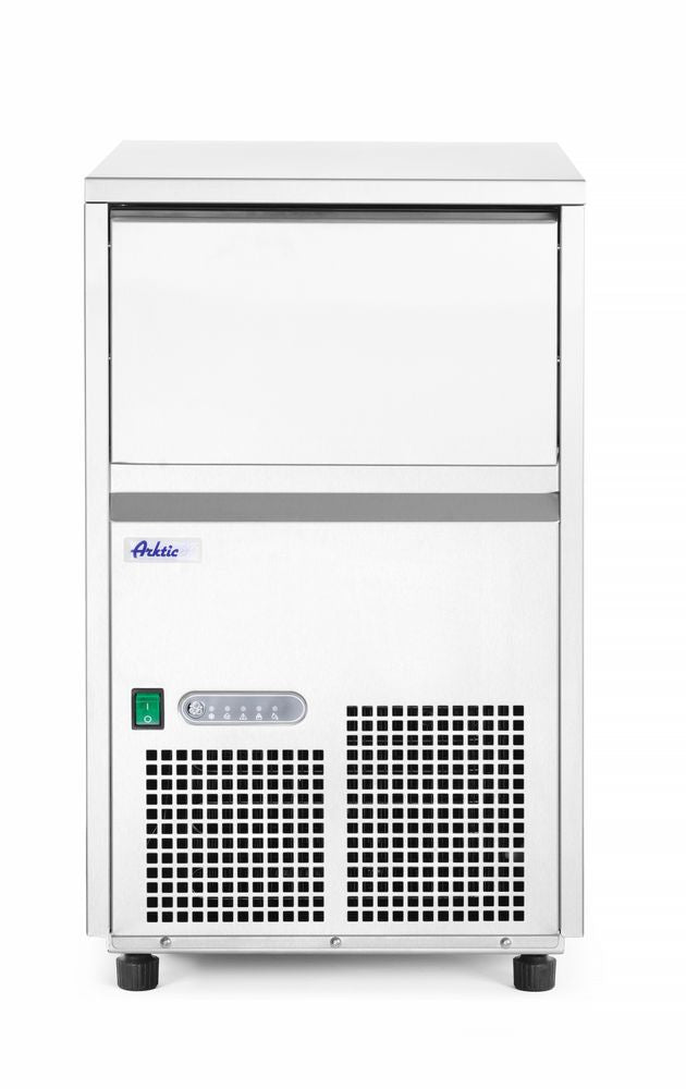 Isterningemaskine, Arktic, sølv, 230V/385W, 520x380x(H)637mm