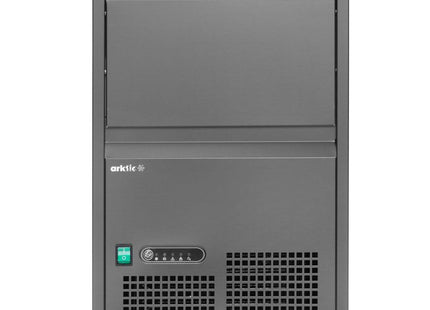 Isterningemaskine, Arktic, sølv, 230V/385W, 520x380x(H)637mm