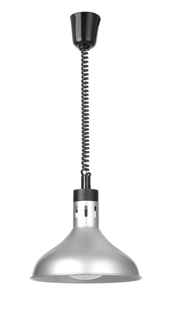 Hæve-/sænkevarmelampe, klokkeformet, HENDI, sølv, 230V/250W, ⌀295x(H)207mm