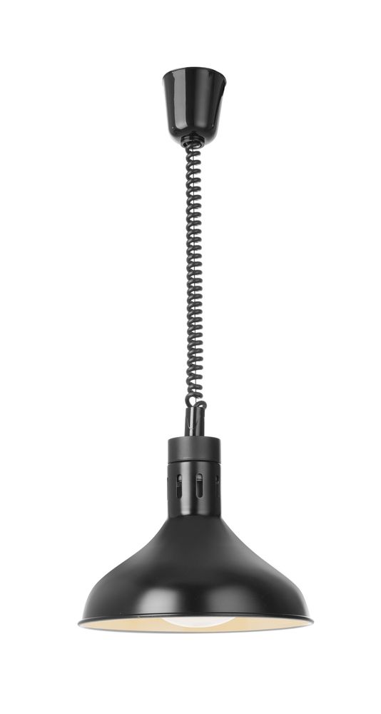 Hæve-/sænkevarmelampe, klokkeformet, HENDI, sort, 230V/250W, ⌀295x(H)207mm
