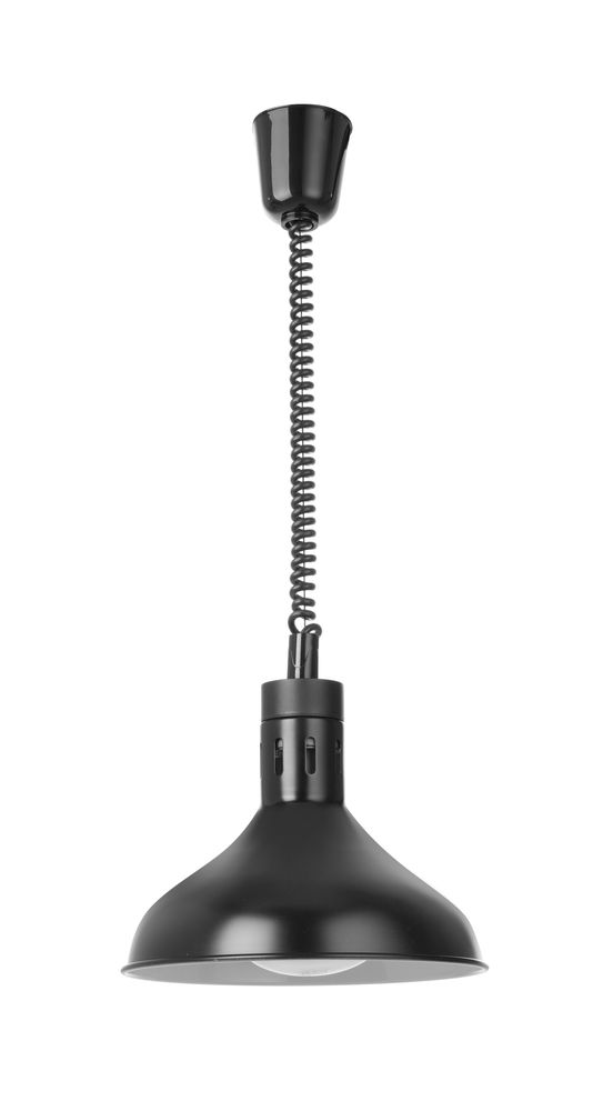 Hæve-/sænkevarmelampe, klokkeformet, HENDI, sort, 230V/250W, ⌀295x(H)207mm