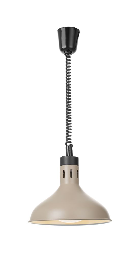 Hæve-/sænkevarmelampe, klokkeformet, HENDI, beige, 230V/250W, ⌀295x(H)207mm